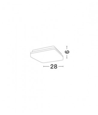 Tommy Square 30W LED IP54/ Laevalgusti