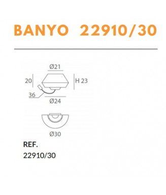 Banyo Green/Matt Nickel 22910/30 /Seinavalgusti