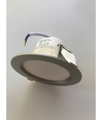 Downlight IP44 8W Silver