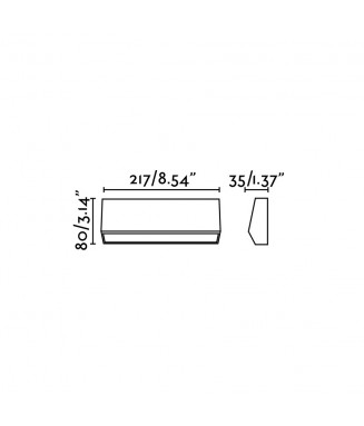 Must -3 70659 4W LED/ Seinavalgusti