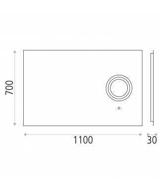 Mirror Olter 9438-110 58W LED IP44