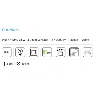 Camillus 24W Black Round