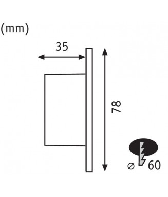 Wall LED 929.24 1,7W /Süvis. valgusti