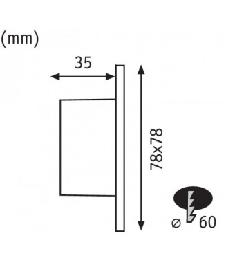 Wall LED 929.22 1,7W /Süvis. valgusti