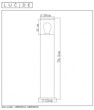 Fedor 14899/80/30 H-80cm/ Pollarvalgusti