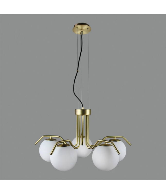 Maui Matt Gold Chandelier 5/ Rippvalgusti