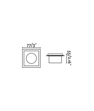 Galo 70266 3W LED  Square /Süvis. valgusti