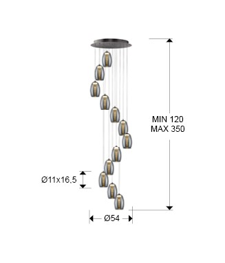 Nebula 584541 Pendant -12