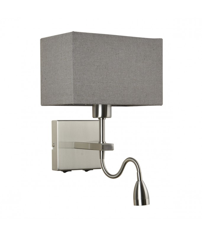 Norte Square Nickel/ Grey + led